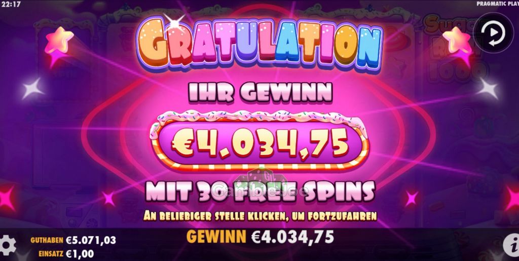 Análisis del juego Sugar Thrill 1000 2025